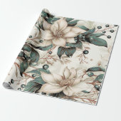 Schöne Weihnachtsblume Geschenkpapier (Ungerollt)