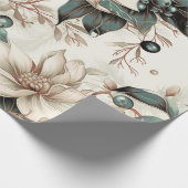 Schöne Weihnachtsblume Geschenkpapier (Ecke)