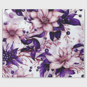 Schöne Weihnachtsblume Geschenkpapier (Flach)