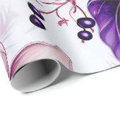 Schöne Weihnachtsblume Geschenkpapier (Rolleneckpunkt)