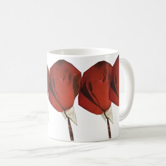 Schöne Weihnachtsblume Kaffeetasse (VorderseiteRechts)