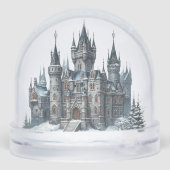 Schöne Weihnachtsburg Schneekugeln (Rückseite)