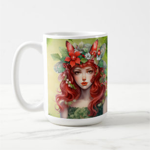 Schöne Weihnachtsdame-Tasse Kaffeetasse