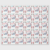 Schöne Weihnachtsdekoration Geschenkpapier (Flach)