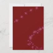 Schöne Weihnachtsessen Party Einladung (Rückseite)