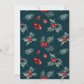 Schöne Weihnachtsfeier Einladung (Rückseite)