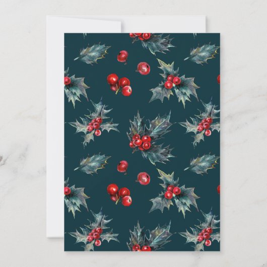 Schöne Weihnachtsfeier Einladung (Rückseite)