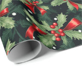 Schöne Weihnachtsfeier Geschenkpapier (Rolleneckpunkt)