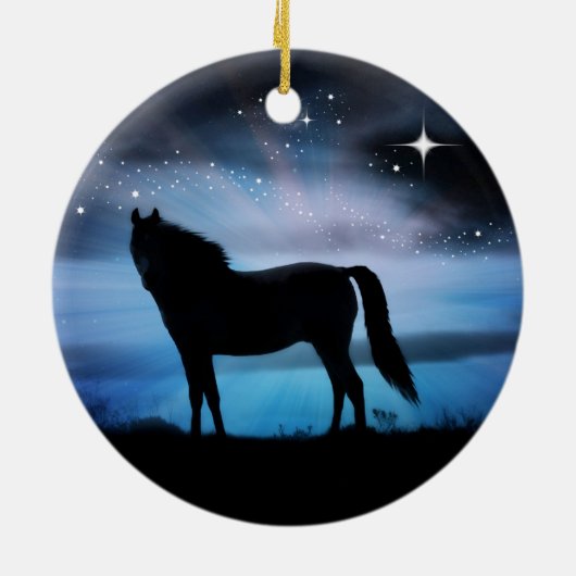 Schöne Weihnachtsfeier Keramikornament (Hinten)