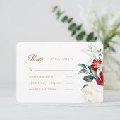 Schöne Weihnachtsfeier RSVP Karte (Stehend Vorderseite)