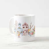 Schöne Weihnachtsfeier-Tasse Kaffeetasse (Vorderseite Links)