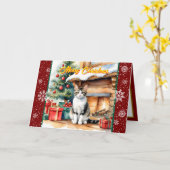 Schöne Weihnachtsfeiertage Alte Sammlung Karte (Gelbe Blume)