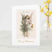 Schöne Weihnachtsfeiertage Angel Vintager Urlaub K Karte (Gelbe Blume)