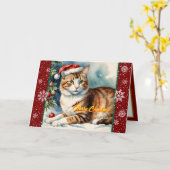 Schöne Weihnachtsfeiertage Moderne Sammlung Karte (Gelbe Blume)