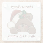 Schöne Weihnachtsferien-Untersetzer Glasuntersetzer (Rückseite)