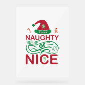 Schöne Weihnachtsfrösche mit Weihnachtsdesign Acrylschild (Vorderseite)