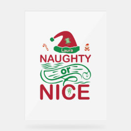 Schöne Weihnachtsfrösche mit Weihnachtsdesign Acrylschild