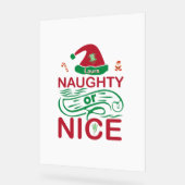 Schöne Weihnachtsfrösche mit Weihnachtsdesign Acrylschild (Winkel)