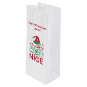 Schöne Weihnachtsfrösche mit Weihnachtsdesign Geschenktüte Für Weinflaschen (Vorderseite Schrägansicht)