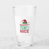 Schöne Weihnachtsfrösche mit Weihnachtsdesign Glas (Vorderseite)