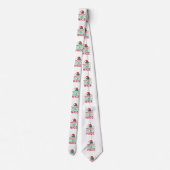 Schöne Weihnachtsfrösche mit Weihnachtsdesign Krawatte (Rückseite)