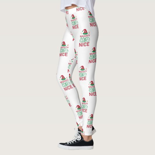 Schöne Weihnachtsfrösche mit Weihnachtsdesign Leggings (Links)