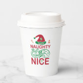 Schöne Weihnachtsfrösche mit Weihnachtsdesign Pappbecher (Vorderseite)