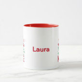 Schöne Weihnachtsfrösche mit Weihnachtsdesign Tasse (Zentrum)