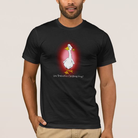 Schöne Weihnachtsgans T-Shirt (Vorderseite)