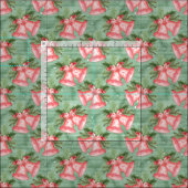 Schöne Weihnachtsglocken Stoff (Kachel)