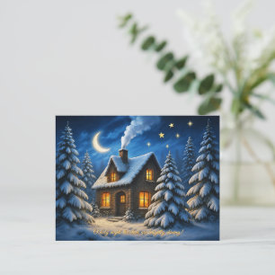 Schöne Weihnachtsgrüße Einladungspostkarte