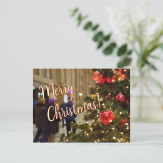 Schöne Weihnachtsgrüße Feiertagspostkarte