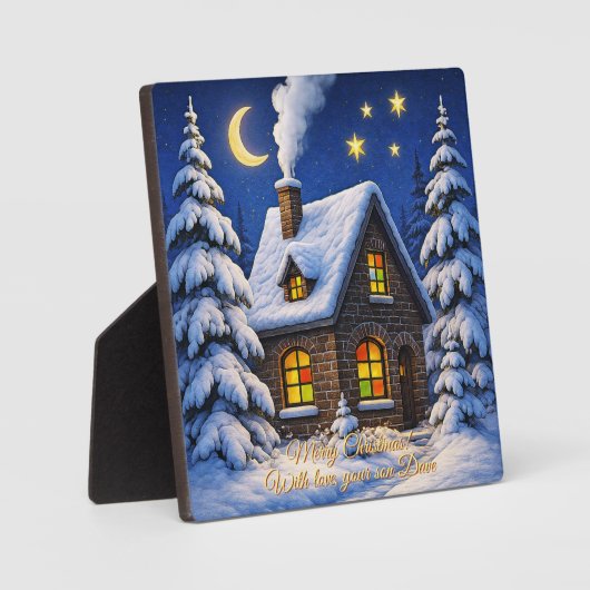 Schöne Weihnachtsgrüße Fotoplatte (Vorderseite)