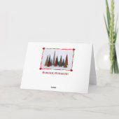 Schöne Weihnachtsgrüße Karte (Rückseite)