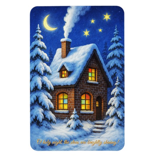 Schöne Weihnachtsgrüße Magnet (Vertikal)