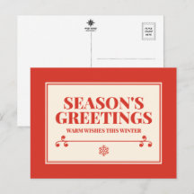 Schöne Weihnachtsgrüße Typografie