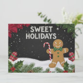 Schöne Weihnachtsgrüße Weihnachtskarte Feiertagskarte (Stehend Vorderseite)