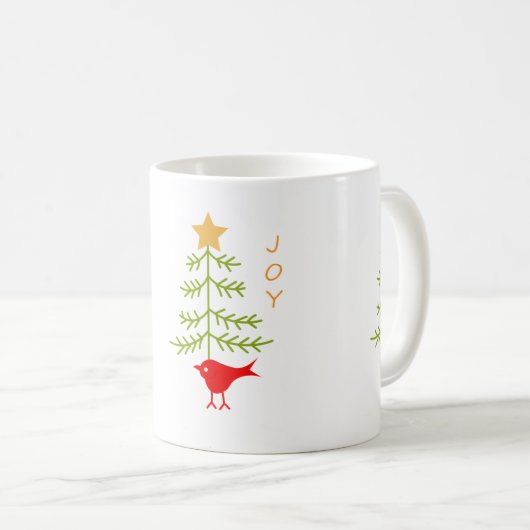 Schöne Weihnachtskaffee-Tasse Kaffeetasse (VorderseiteRechts)