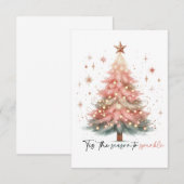 Schöne Weihnachtskarte (Vorne/Hinten)