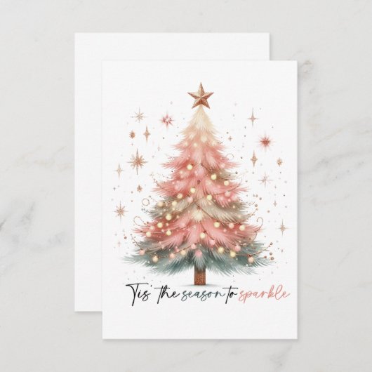 Schöne Weihnachtskarte (Vorne/Hinten)