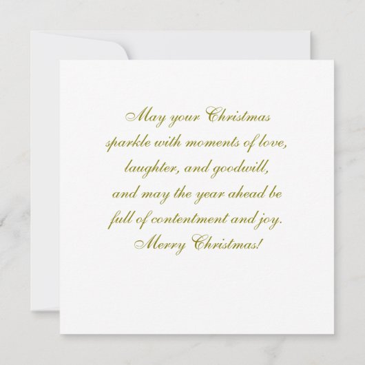 Schöne Weihnachtskarte Angel Flat Card (Rückseite)