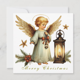 Schöne Weihnachtskarte Angel Flat Card