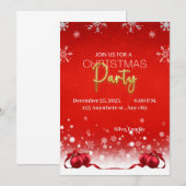 Schöne Weihnachtskarte Dankeskarte (Vorne/Hinten)