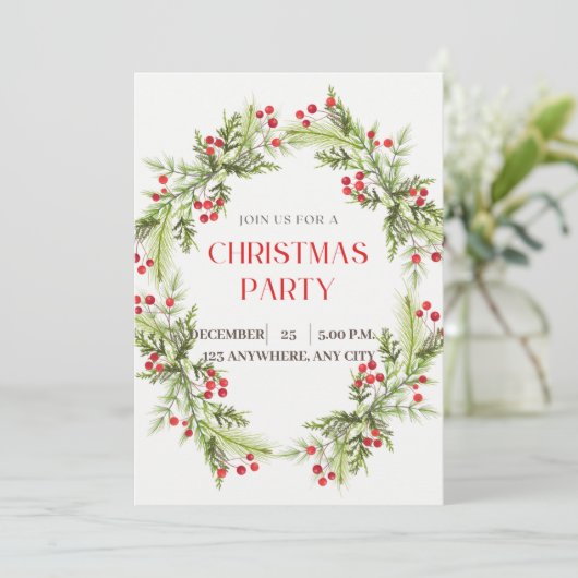 Schöne Weihnachtskarte Dankeskarte (Stehend Vorderseite)