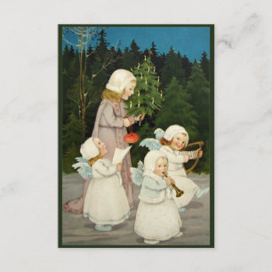 Schöne Weihnachtskarte Einladung