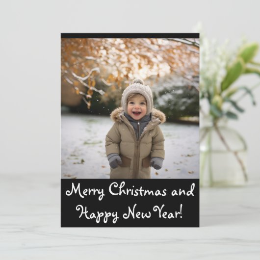 Schöne Weihnachtskarte Feiertagskarte (Stehend Vorderseite)