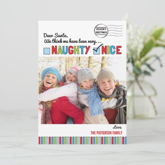 Schöne Weihnachtskarte Feiertagskarte (Stehend Vorderseite)