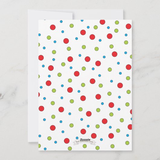 Schöne Weihnachtskarte Feiertagskarte (Rückseite)