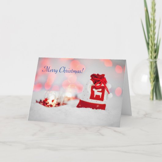 Schöne Weihnachtskarte Feiertagskarte (Vorderseite)
