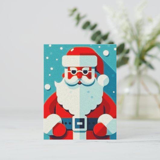 Schöne Weihnachtskarte Feiertagspostkarte (Stehend Vorderseite)